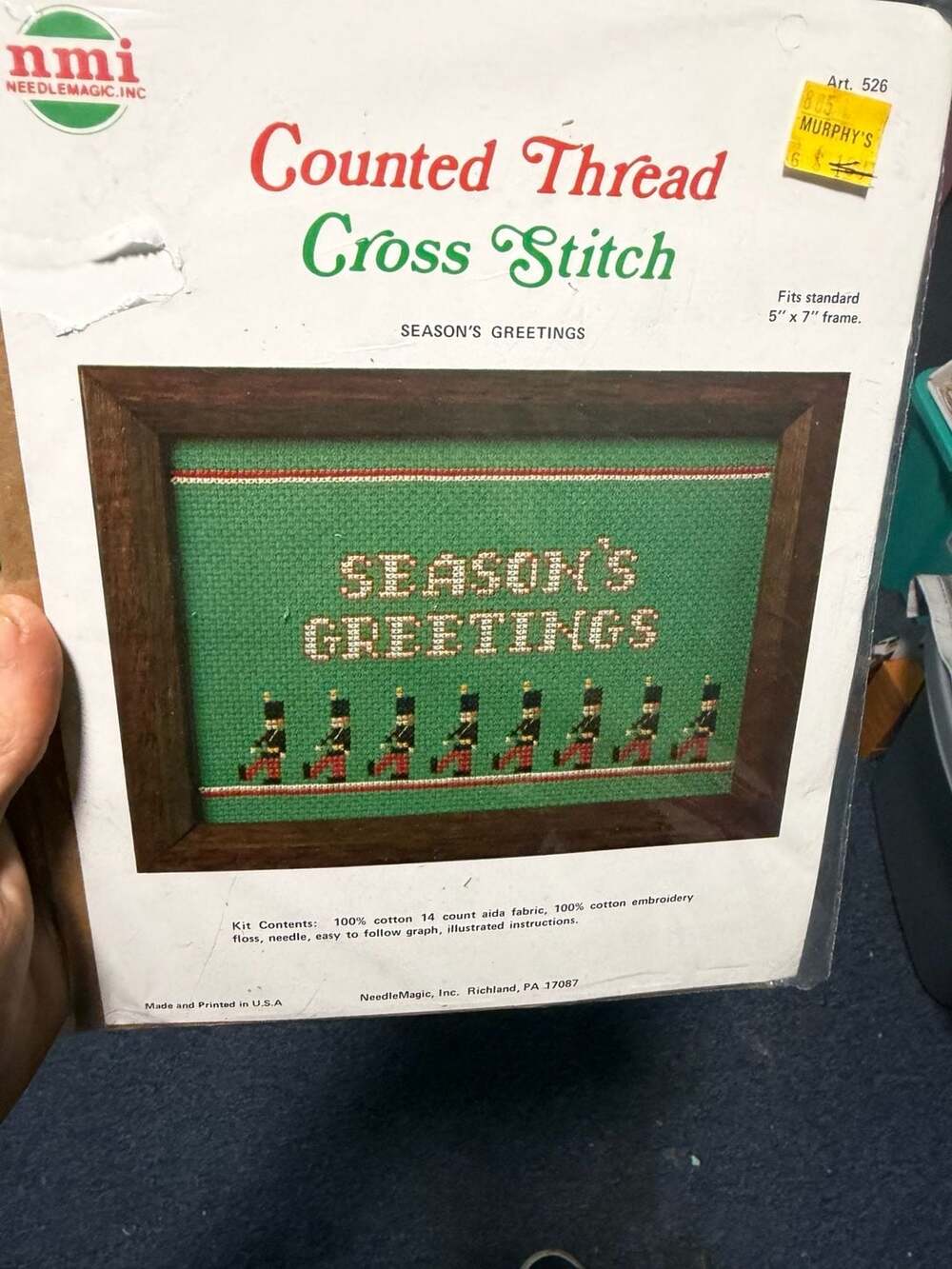 NeedleMagic Season's Greetings Counted Thread Cross Stitch Kit Art. (C802)